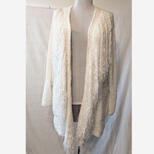 Panache Fringed Long Cardigan, size S